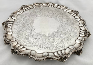 Georgian, George IV, Large Old Sheffield Plate Salver, circa 1820.