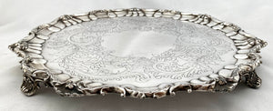Georgian, George IV, Large Old Sheffield Plate Salver, circa 1820.