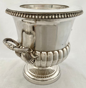 An Edwardian Silver Plated Wine Cooler Presented to Lionel Nathan de Rothschild.
