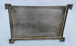 Silver Plated Advertising Inkstand for Thomas W. Ward of Albion Works, Sheffield. John Turton & Co. of Sheffield.