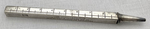 George V Novelty Silver Ruler Pencil of Golfing Interest. Birmingham 1925.