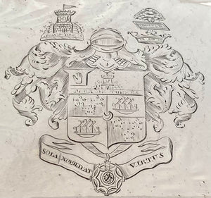 Georgian Old Sheffield Plate Meat Dome, Armorial for Lieutenant General Sir John James Hamilton, Honourable East India Company.