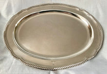 Georgian, George IV, Crested Silver Meat Tray. London 1826 William Eley II. 88.7 troy ounces.