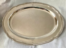 Georgian, George IV, Crested Silver Meat Tray. London 1826 William Eley II. 88.7 troy ounces.