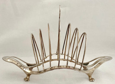 Georgian, George III, Old Sheffield Plate, Toast Rack, circa 1790.