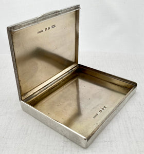 George V, Silver & Enamel Chinese Foo Dog Cigarette Case. London 1928 Asprey & Co Ltd. 4 troy ounces.
