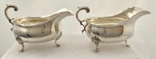 Georgian, George III, Pair of Silver Sauce Boats. London 1762 George Smith I. 21.4 troy ounces.