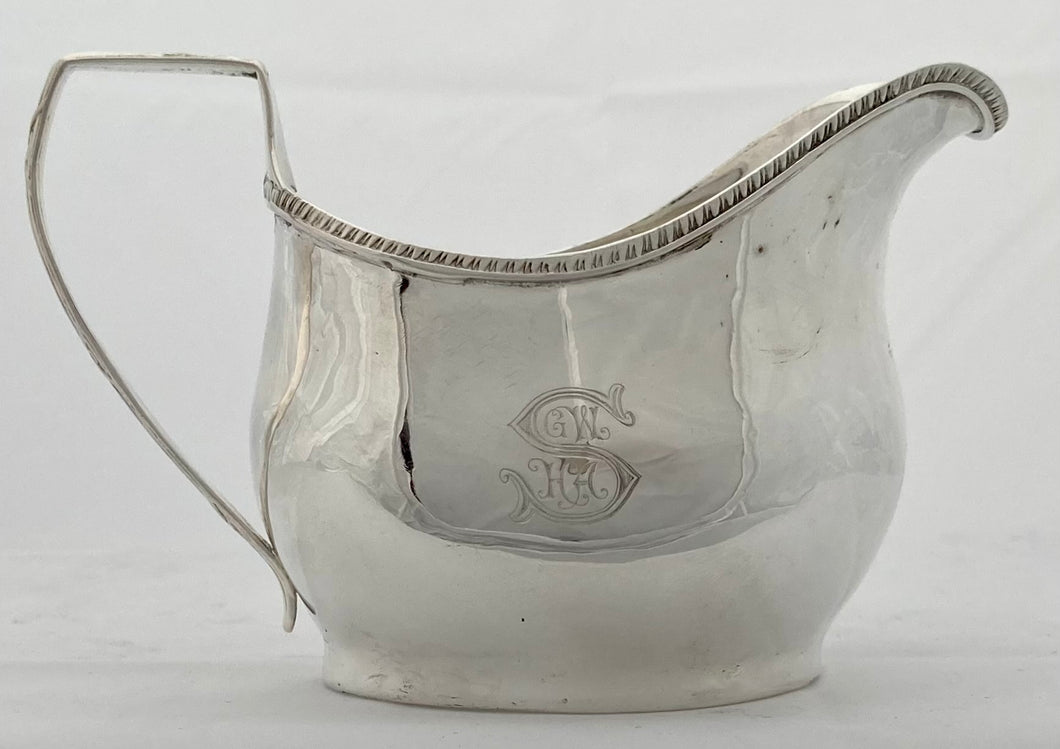 Georgian, George III, Silver Cream Jug. London 1817 William Bateman. 2.6 troy ounces.
