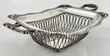 Late Georgian Old Sheffield Plate Wirework Basket, circa 1810 -1830.