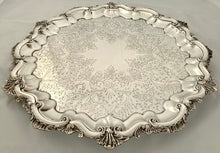 A Large Late Victorian Silver Plated Salver. Barkers Brothers.