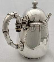 World War II Italian Army Officers' Mess Silver Plated Coffee Pot. Fratelli Broggi, Milan 1939.