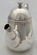 World War II Italian Army Officers' Mess Silver Plated Coffee Pot. Fratelli Broggi, Milan 1939.