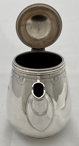 World War II Italian Army Officers' Mess Silver Plated Coffee Pot. Fratelli Broggi, Milan 1939.