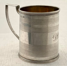 Georgian, George III, Silver Mug. London 1810, Rebecca Emes & Edward Barnard I. 4.5 troy ounces.