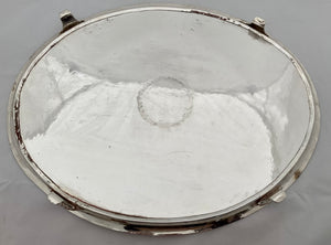 Georgian, George III, Old Sheffield Plate Large Armorial Oval Salver, circa 1780 - 1790.