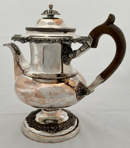 Georgian, George IV, Old Sheffield Plate Coffee Pot, circa 1820.