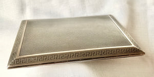 Asprey, George V silver cigarette case. London 1926 Asprey & Co. Ltd. 5 troy ounces.