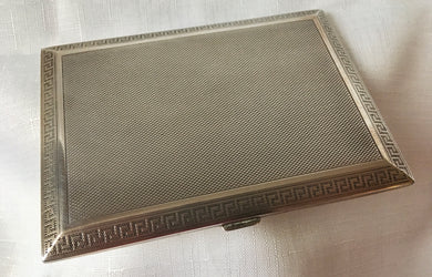 Asprey, George V silver cigarette case. London 1926 Asprey & Co. Ltd. 5 troy ounces.