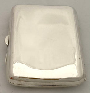 A First World War Silver Cigarette Case, with Irish Guards Cypher. Birmingham 1914 A & J Zimmerman Ltd. 3 troy ounces.