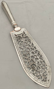 Georgian, George III, Old Sheffield Plate Fish Slice, circa 1770.