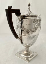 Edwardian Silver Coffee Pot. Birmingham 1904 George Nathan & Ridley Hayes. 14.7 troy ounces.