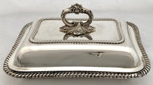 Victorian Boar's Head Crest Silver Plated Entree Dish. A B Savory & Sons of London circa 1840 - 1860.