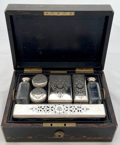 An Asprey & Son Victorian Coromandel Dressing Case, circa 1870.