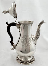 Georgian, George III, Silver Coffee Pot. London 1772 Francis Crump. 27.2 troy ounces.