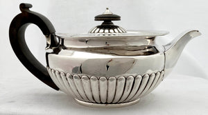 Georgian, George III, Silver Teapot & Stand. London 1808 William Burwash & Richard Sibley. 21 troy ounces.