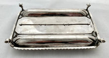 George III Silver Inkstand, Arms of Fitzgerald & Conolly. London 1769 Edward Aldridge II. 12 troy ounces.