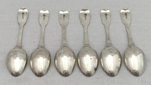 Georgian, George IV, Six Silver Teaspoons. York 1821 James Barber & William Whitwell. 4.5 troy ounces.