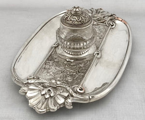 Victorian Silver Plated Inkstand. Elkington & Co, circa 1880.