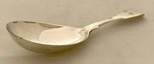 William IV Silver Caddy Spoon. London 1834 William Theobalds. 0.48 troy ounces.