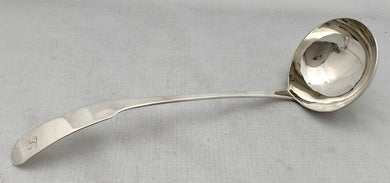 Georgian, George III, Scottish Silver Soup Ladle. Edinburgh 1809 Alexander Edmonstoun III.  5.9 troy ounces.