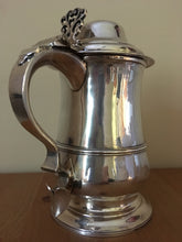 Georgian, George III, silver lidded tankard. London 1788 John Kidder. 24 troy ounces.