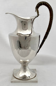 Silver Plated Shield Shaped Ewer.