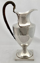 Silver Plated Shield Shaped Ewer.