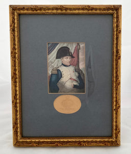 Pair of Gilt Framed Prints of Lord Nelson & The Emperor Napoleon, After Baxter.