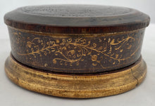 19th Century Gilt Wood Table Snuff Box.