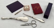Edwardian Morocco Leather Vanity Case with Silver Fittings. London 1907 Charles Asprey & George Asprey.