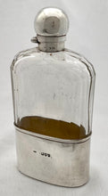 Large Victorian Silver Hip Flask. London 1895 Charles Fox & Co. Ltd.
