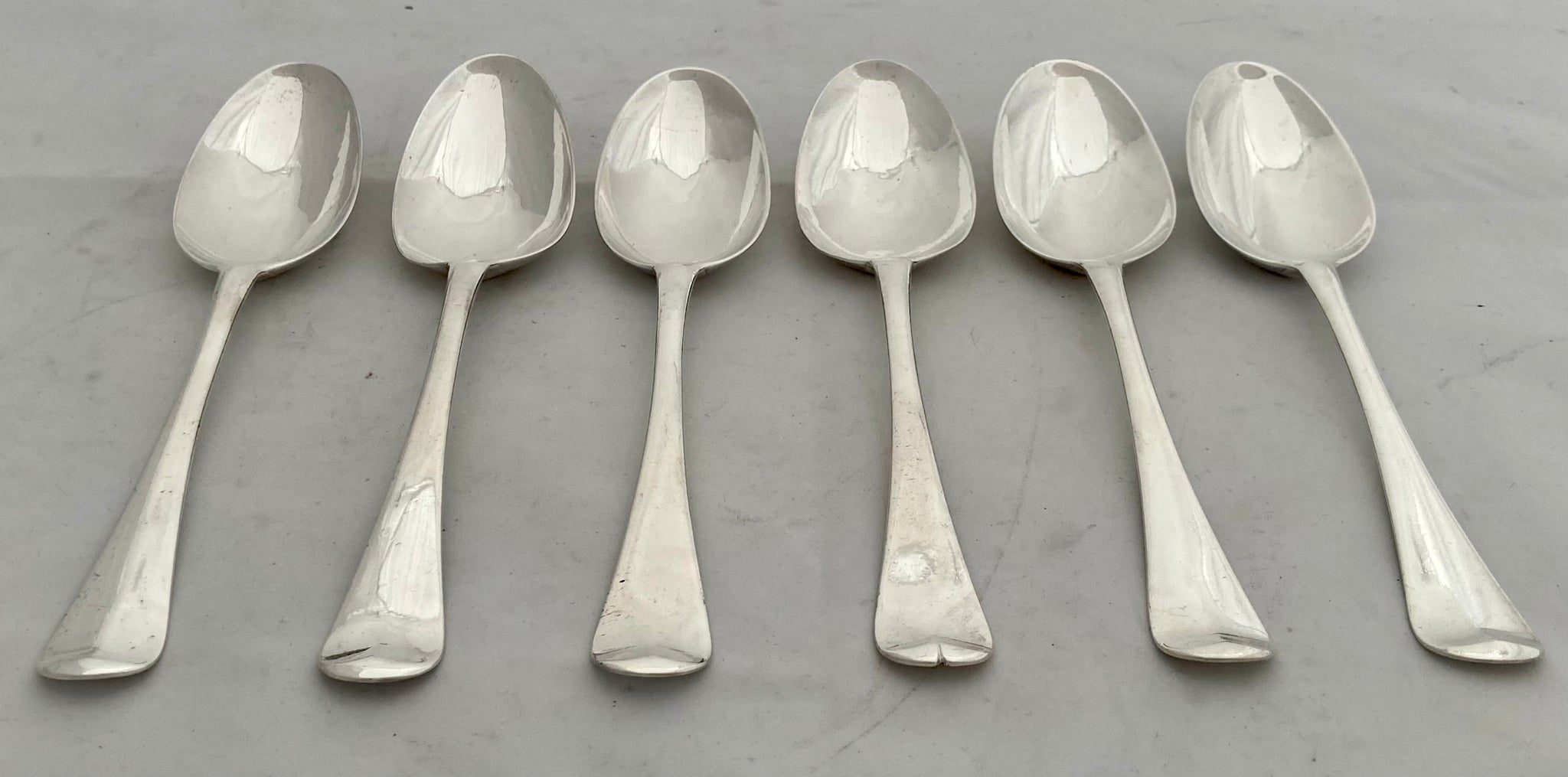 6 Silver-plated Table Spoons, Tablespoons by Bruckmann, Swabian Pattern 