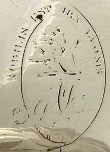 George III Four Scottish Silver Salts, Crested for Stuart of Bute. Edinburgh circa 1780 - 1810. 8.4 troy ounces.
