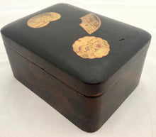 Late Victorian Chinoiserie Lacquered Box. Brock's Boudoir, Cheapside, London.