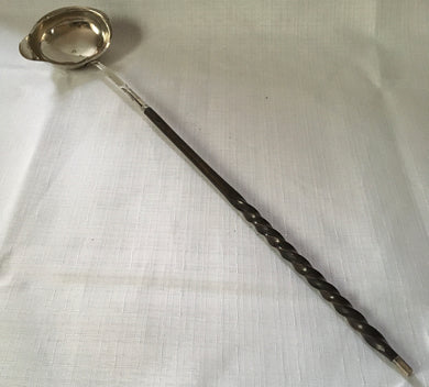 Georgian, George III, silver toddy ladle, Thomas Morley circa 1780.