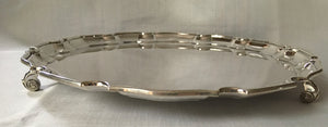 Silver salver with Chippendale rim. Sheffield 2006, C J Vander Ltd. 16.9 troy ounces.