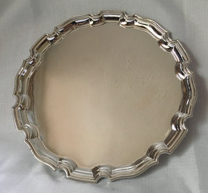 Silver salver with Chippendale rim. Sheffield 2006, C J Vander Ltd. 16.9 troy ounces.