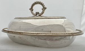 St Helena Interest. A Victorian Silver Plated Entree Dish & Cover for R.M.S. Papanui.