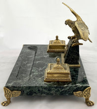 Large French Empire Style Marble, Brass & Ormolu Desk Stand, circa 1920.