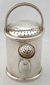 Elizabeth II Silver Watering Can Pepper. London 2000 Millenium Hallmark, Asprey & Garrard. 6.9 troy ounces.